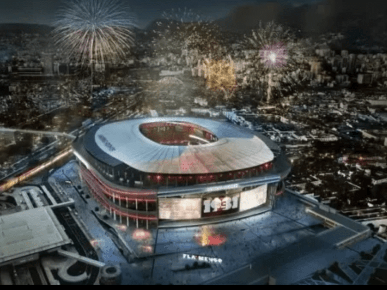 Ilustração do Estádio do Flamengo