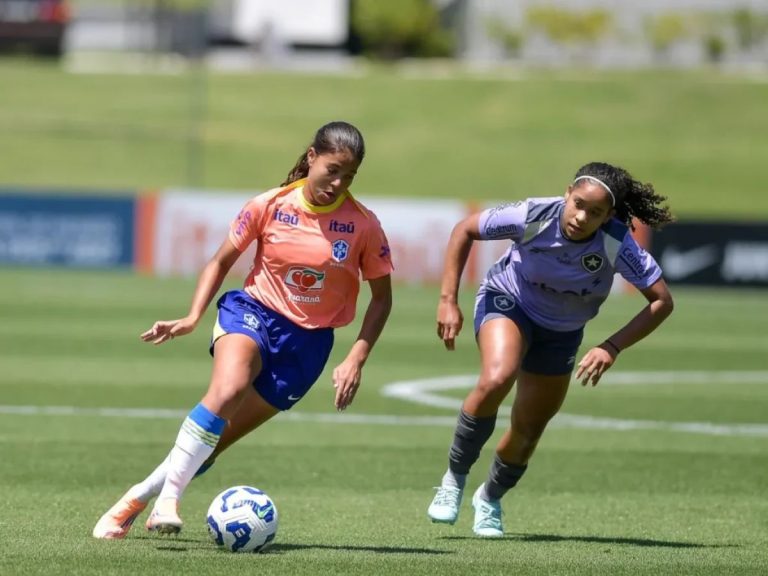 Seleção Feminina: Sub-17 enfrenta Botafogo em jogo-treino e intensifica preparação para a Copa do Mundo